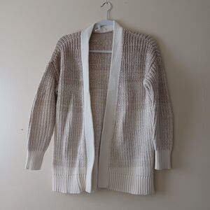 NWOT Haven Well Within Elegant Beige Open-Front Cardigan